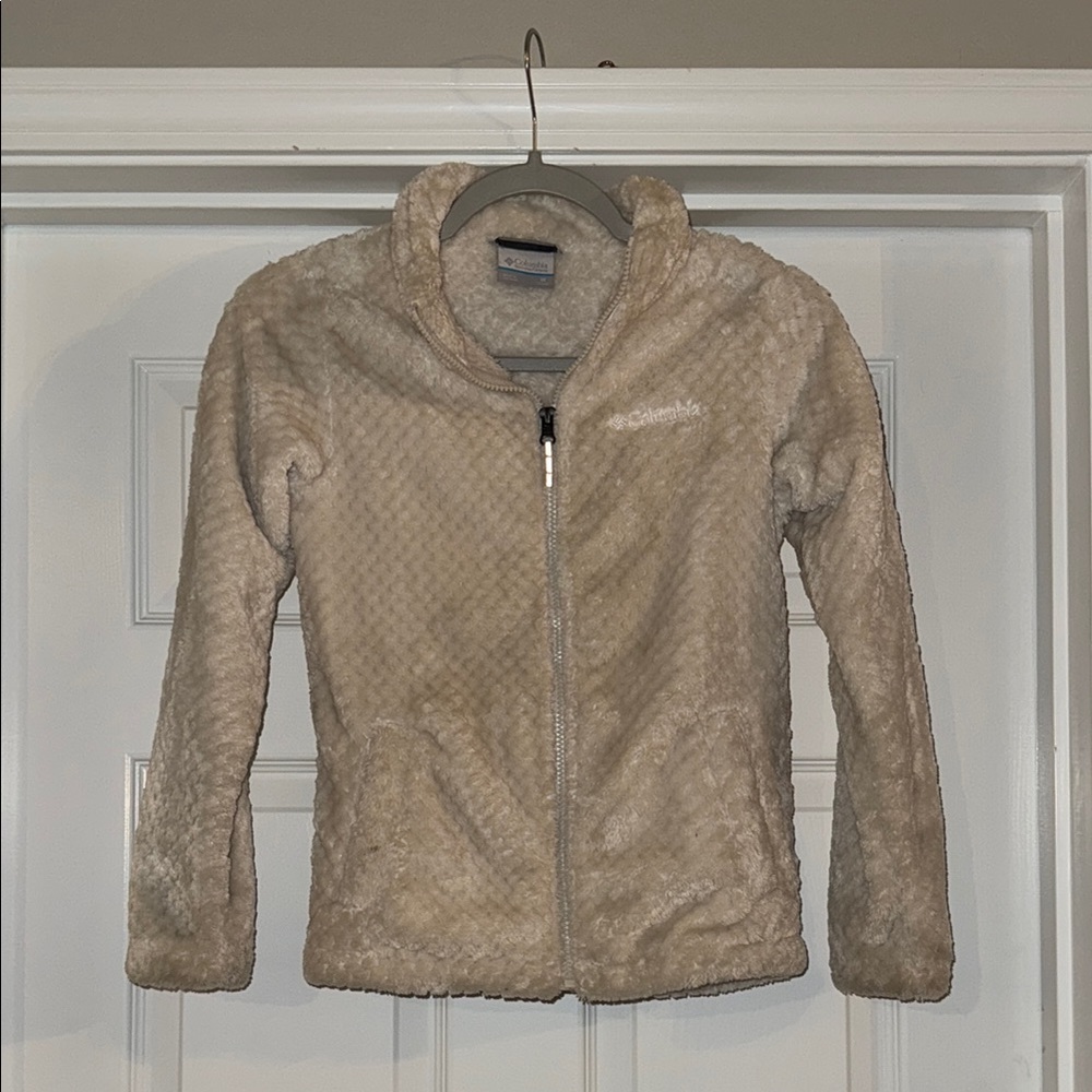 Columbia Cream Teddy Jacket Plush Fleece Warmth